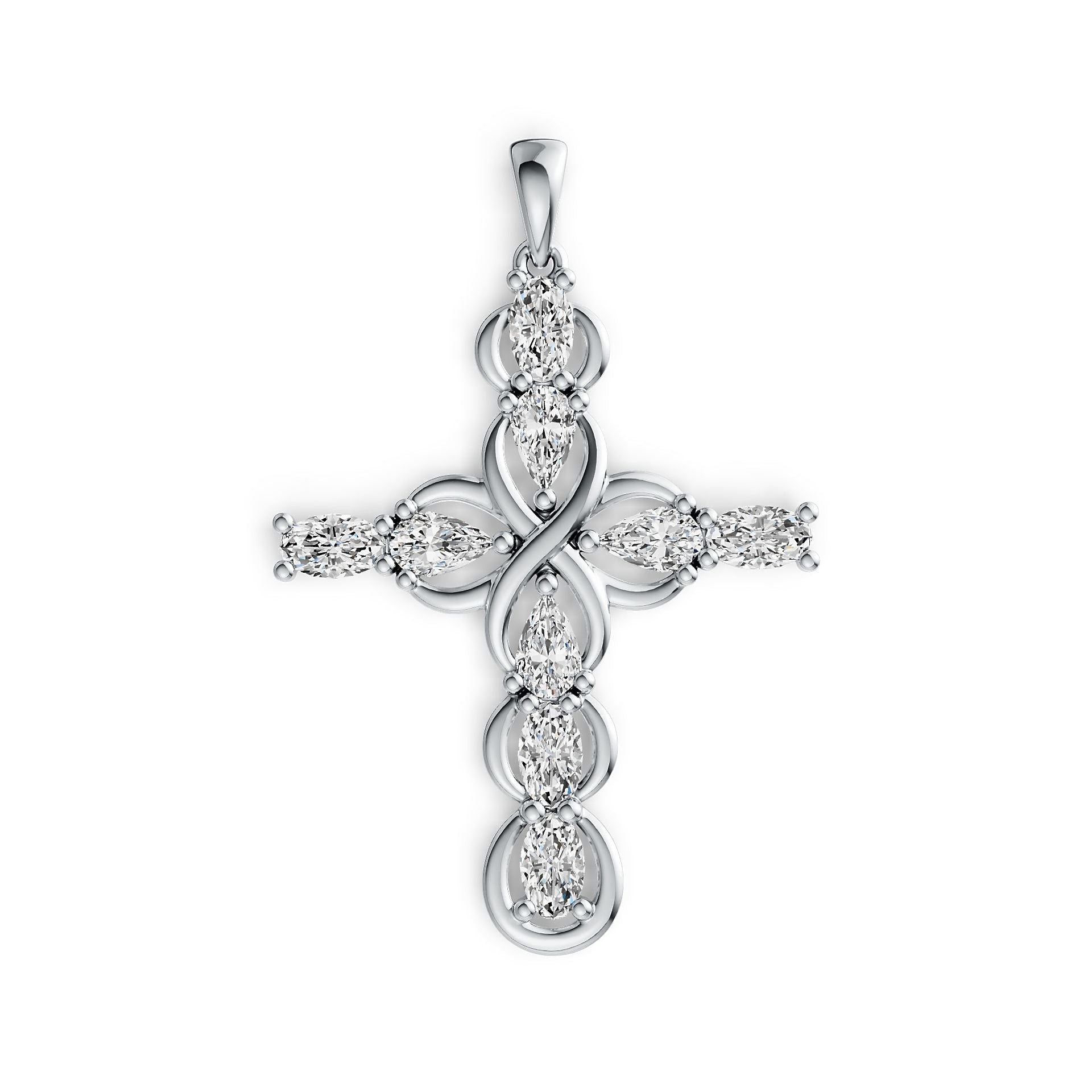 Sterling Silver Semi Mount Pendant Setting Oval OV 5x3mm PE 5x3mm DHJ