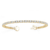 10K Gold Semi Mount Bracelet Setting Oval Ov 4x3mm Moissanite Accent Syz Jewelry
