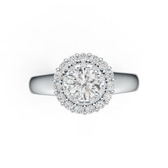 Sterling Silver Semi Mount Ring Setting Round RD 6x6mm Engagement Ring DHJ