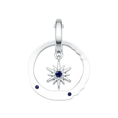 Platinum Semi Mount Pendant Setting Round Ro 2x2mm Syz Jewelry