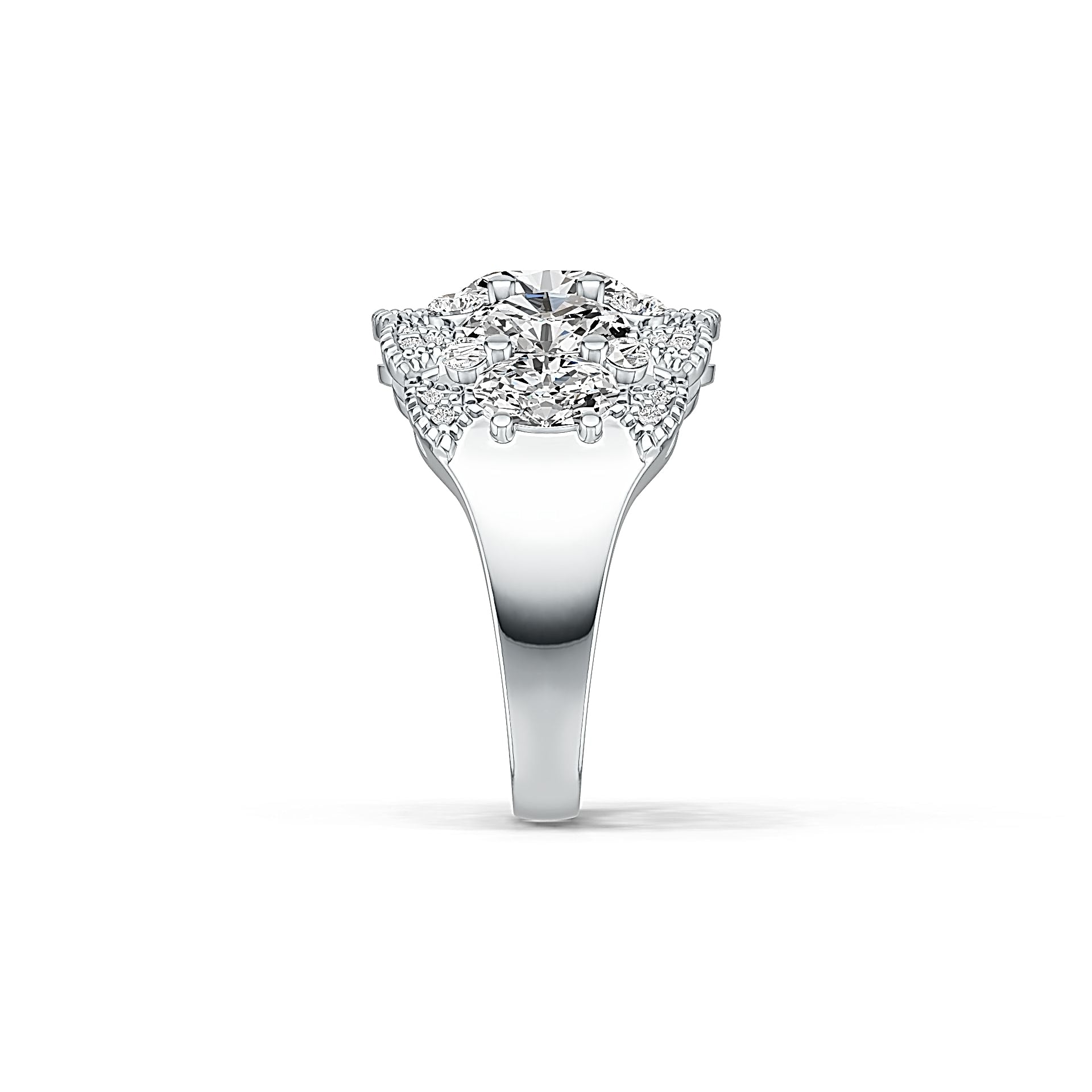 Sterling Silver Semi Mount Ring Setting Oval OV 8X6mm DHJ