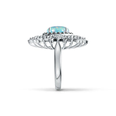 Sterling Silver Semi Mount Ring Setting Oval OV 10X8mm Cabochon DHJ