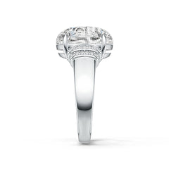 Sterling Silver Semi Mount Ring Setting Oval OV 13x11mm Cabochon White Topaz Syzjewelry