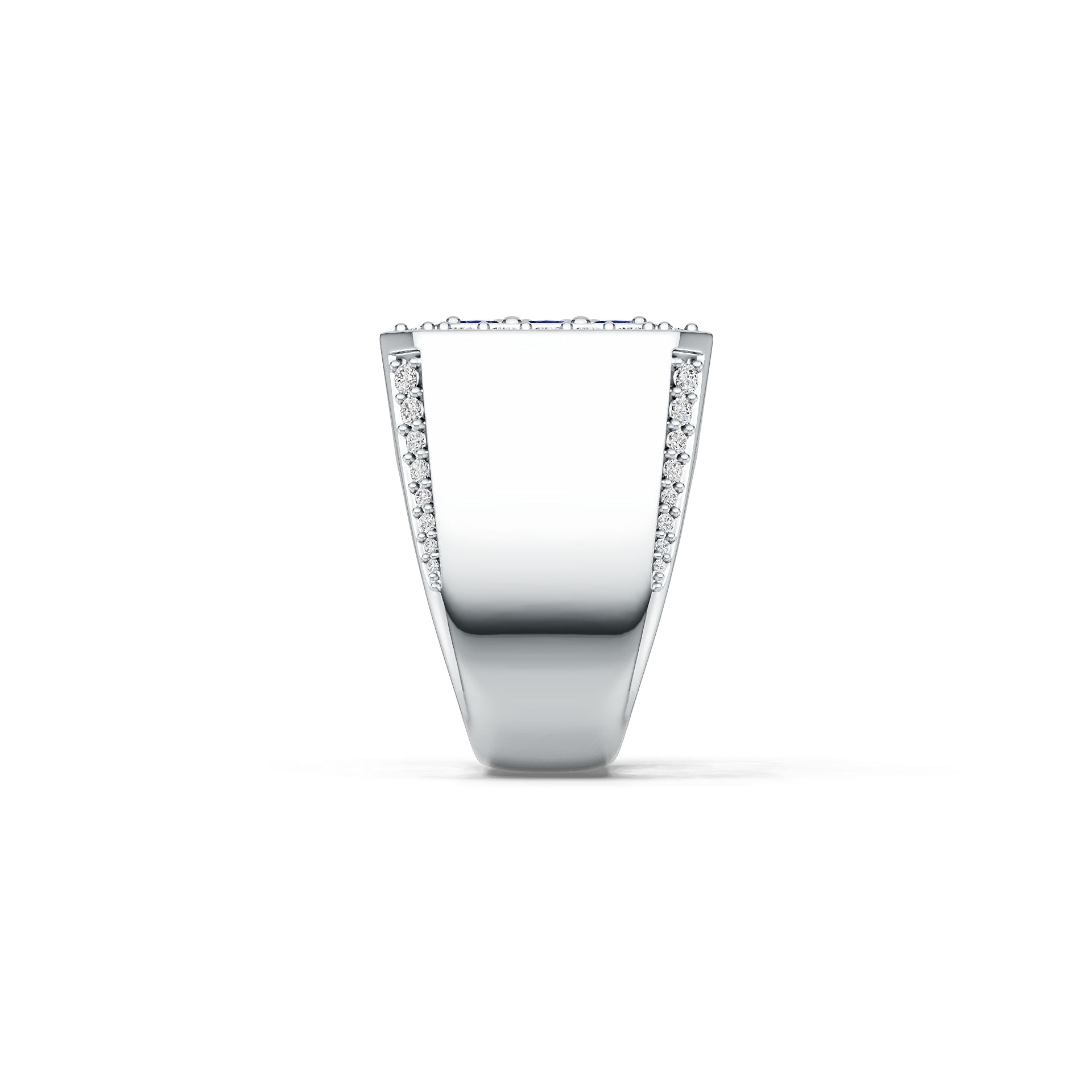 Men's Sterling Silver Semi Mount Setting Moissanite or Diamond Syzjewelry