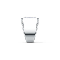 Men's Sterling Silver Semi Mount Setting Moissanite or Diamond Syzjewelry