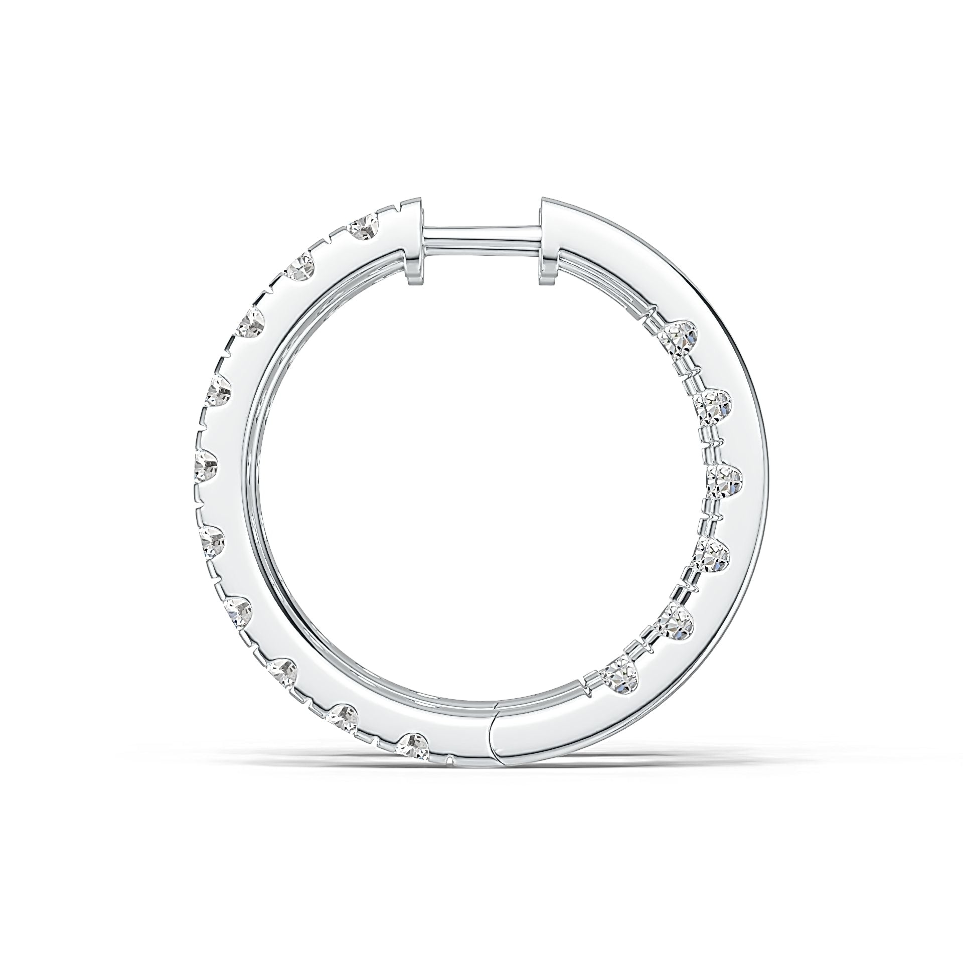 Sterling Silver Semi Mount Earrings Setting Round RD 4x4mm - Syzjewelry