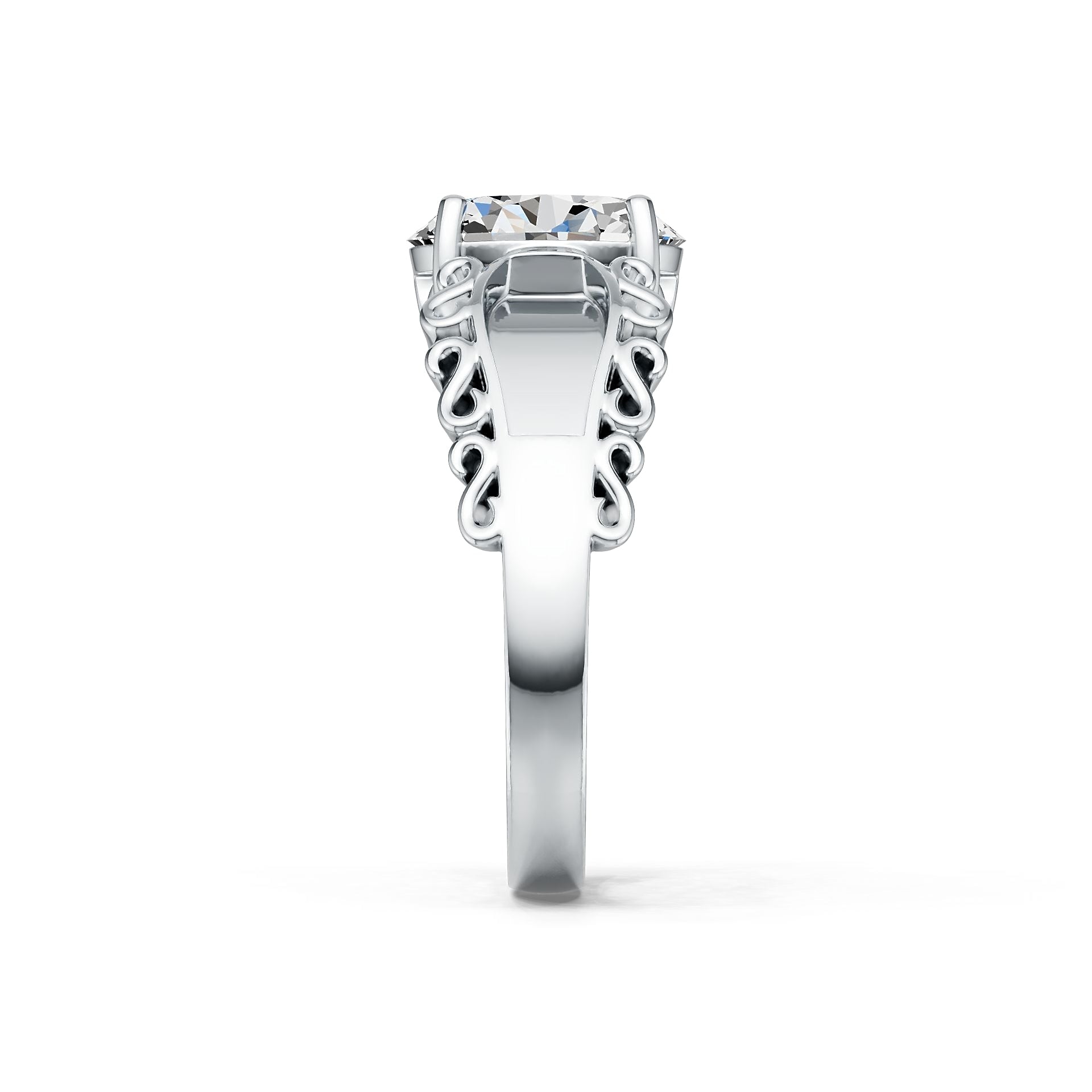 Sterling Silver Semi Mount Ring Setting Oval OV 11X9mm DHJ