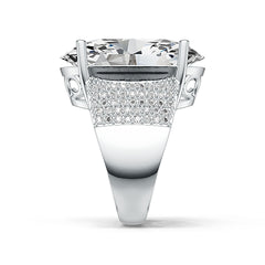 Sterling Silver Semi Mount Ring Setting Oval OV 24x16mm Syzjewelry