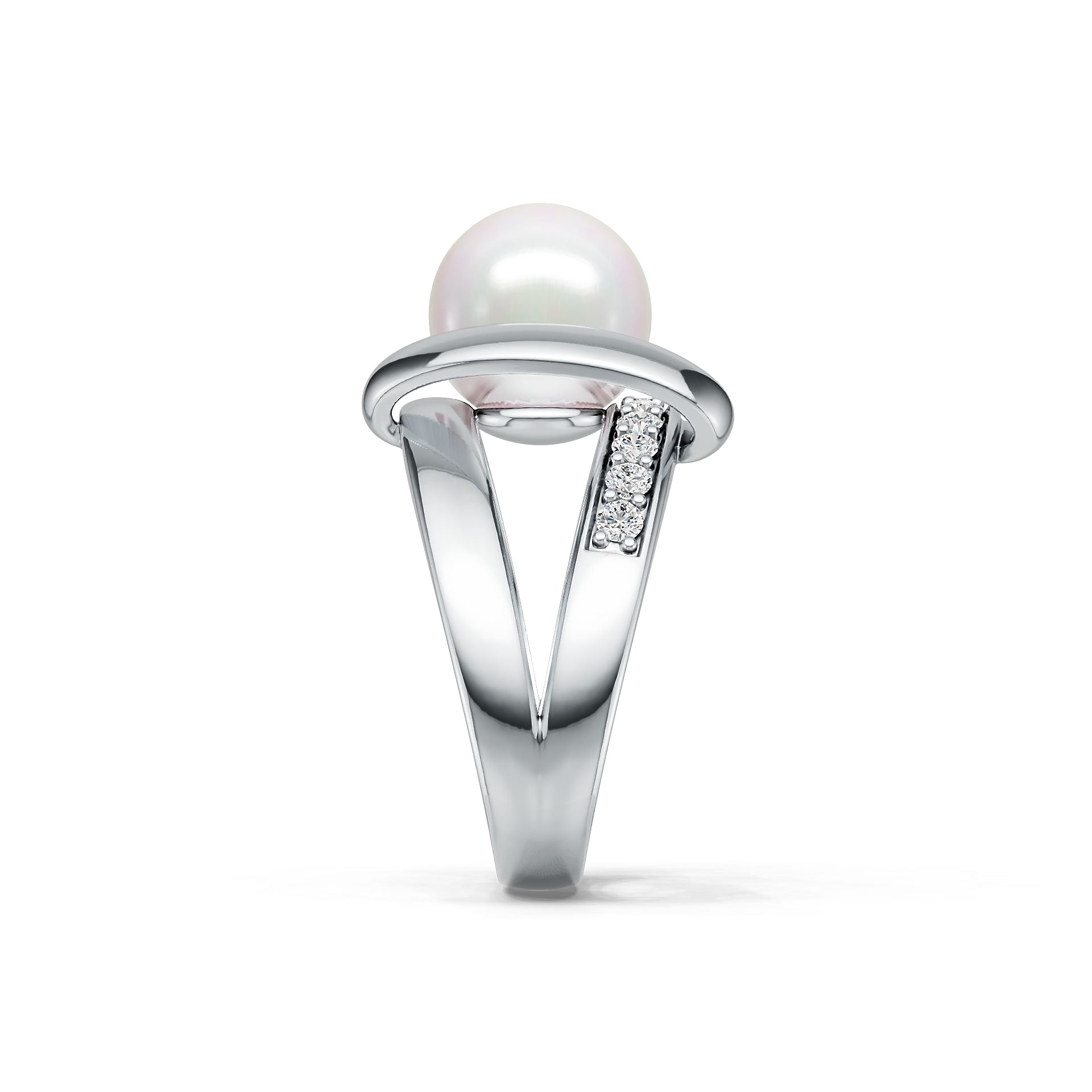 Sterling Silver Semi Mount Ring Setting Round RD 9.5mm DHJ