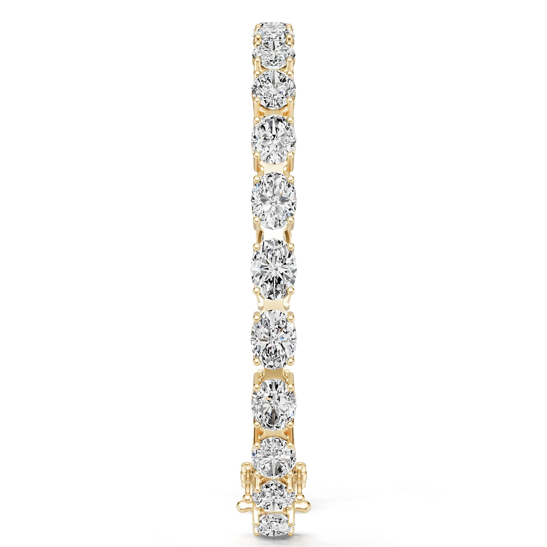 Platinum Semi Mount Bracelet Setting Oval Ov 8x6mm Syz Jewelry