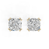 Sterling Silver Semi Mount Earrings Setting Cushion Cu 6x6mm DHJ