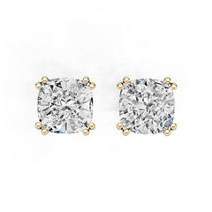 Sterling Silver Semi Mount Earrings Setting Cushion Cu 6x6mm DHJ