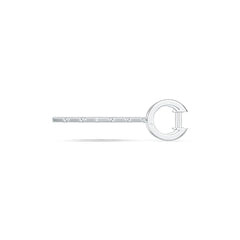 Platinum Semi Mount Earrings Setting Round RD 1.1mm Diamond Accent DHJ