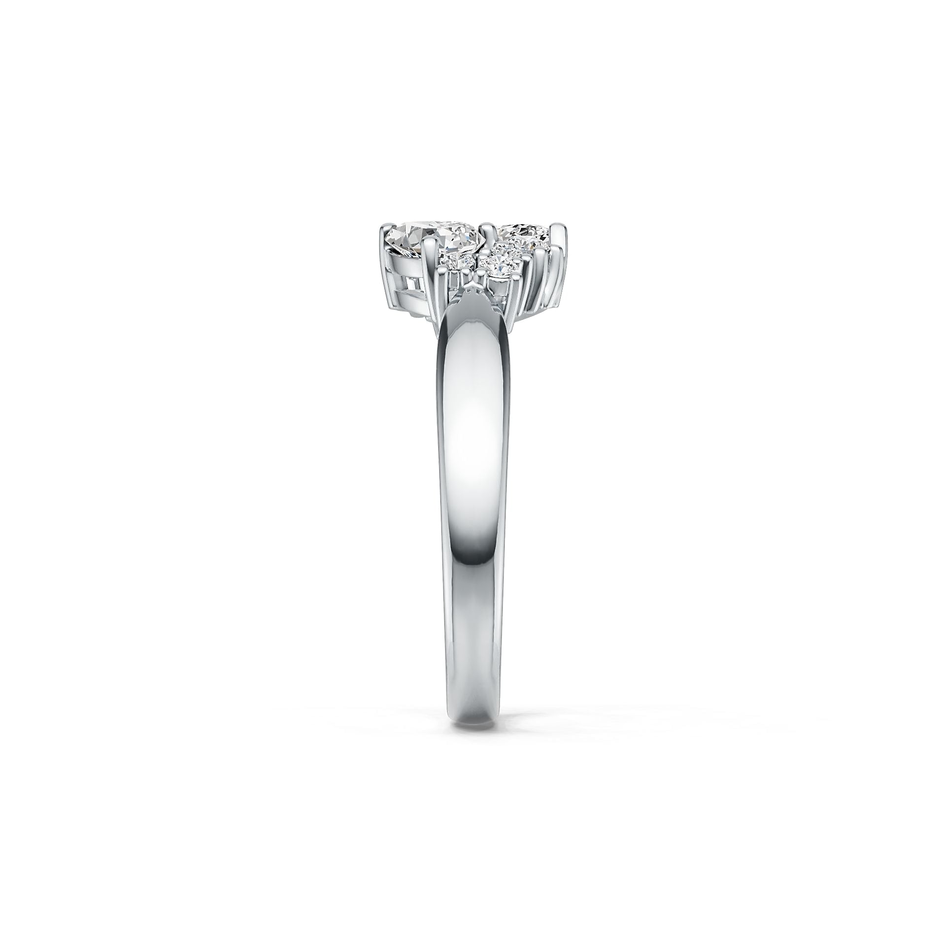 Sterling Silver Semi Mount Ring Setting Pear PE 6X4mm DHJ