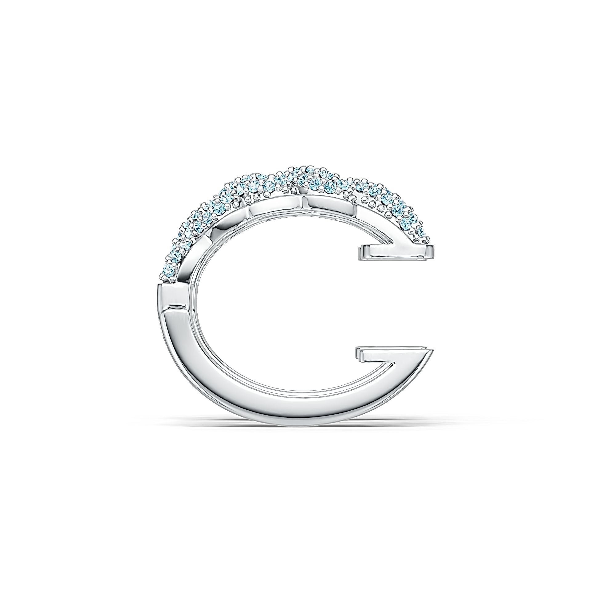 Sterling Silver Semi Mount Earrings Setting Round RD 1.2mm DHJ