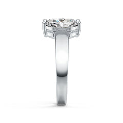 Sterling Silver Semi Mount Ring Setting Marquise MQ 10X5mm 3-Stone Ring DHJ