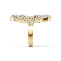 Platinum Semi Mount Ring Setting Pear Pe 6x4mm Diamond Accent Syz Jewelry