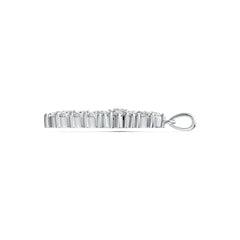 Sterling Silver Semi Mount Pendant Setting Marquise MQ 4X2mm RD 3.5mm DHJ