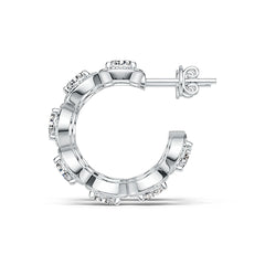 Sterling Silver Semi Mount Earrings Setting Round RD 5x5mm DHJ