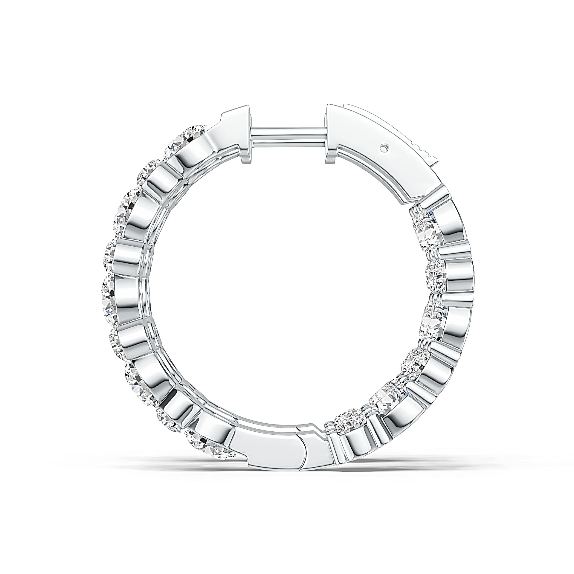 Sterling Silver Semi Mount Earrings Setting Round RD 5x5mm DHJ