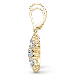 18K Gold Semi Mount Earrings Setting Round Ro 5x3mm Diamond Accent Syz Jewelry
