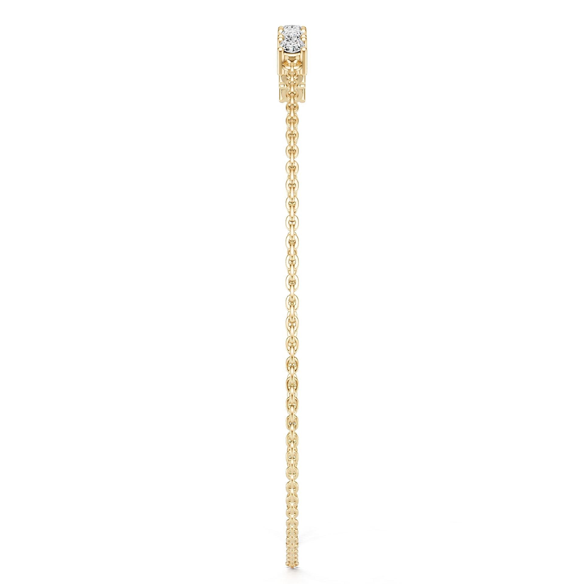 14K Gold Semi Mount Bracelet Setting Oval Ov 5x3mm Syz Jewelry