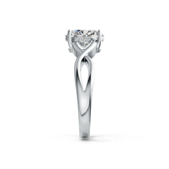 Sterling Silver Semi Mount Ring Setting Oval OV 9X7mm Twist Shank DHJ