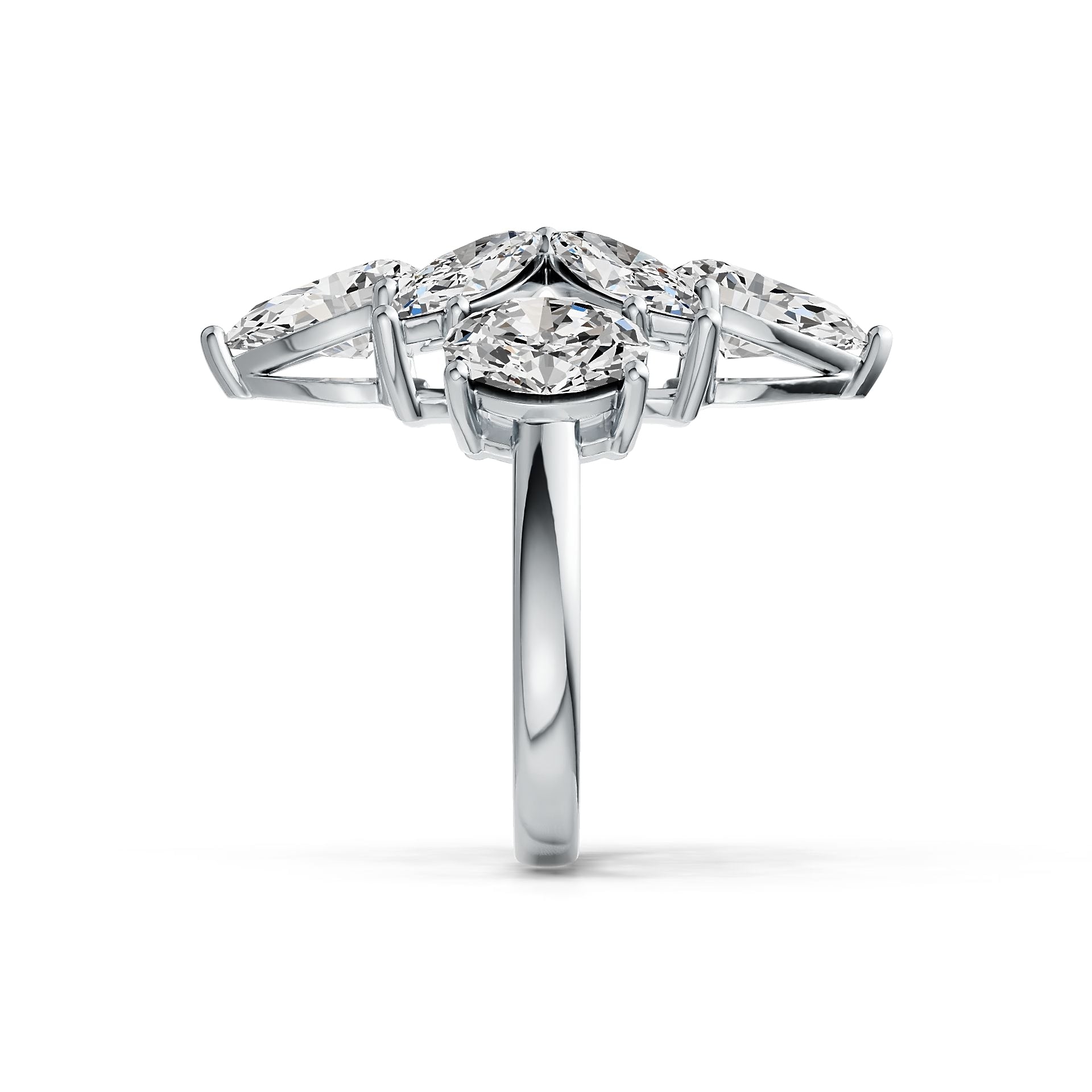 Sterling Silver Semi Mount Ring Setting Marquise MQ 9x4.5mm PE 9x6mm OV 8x6mm Syzjewelry