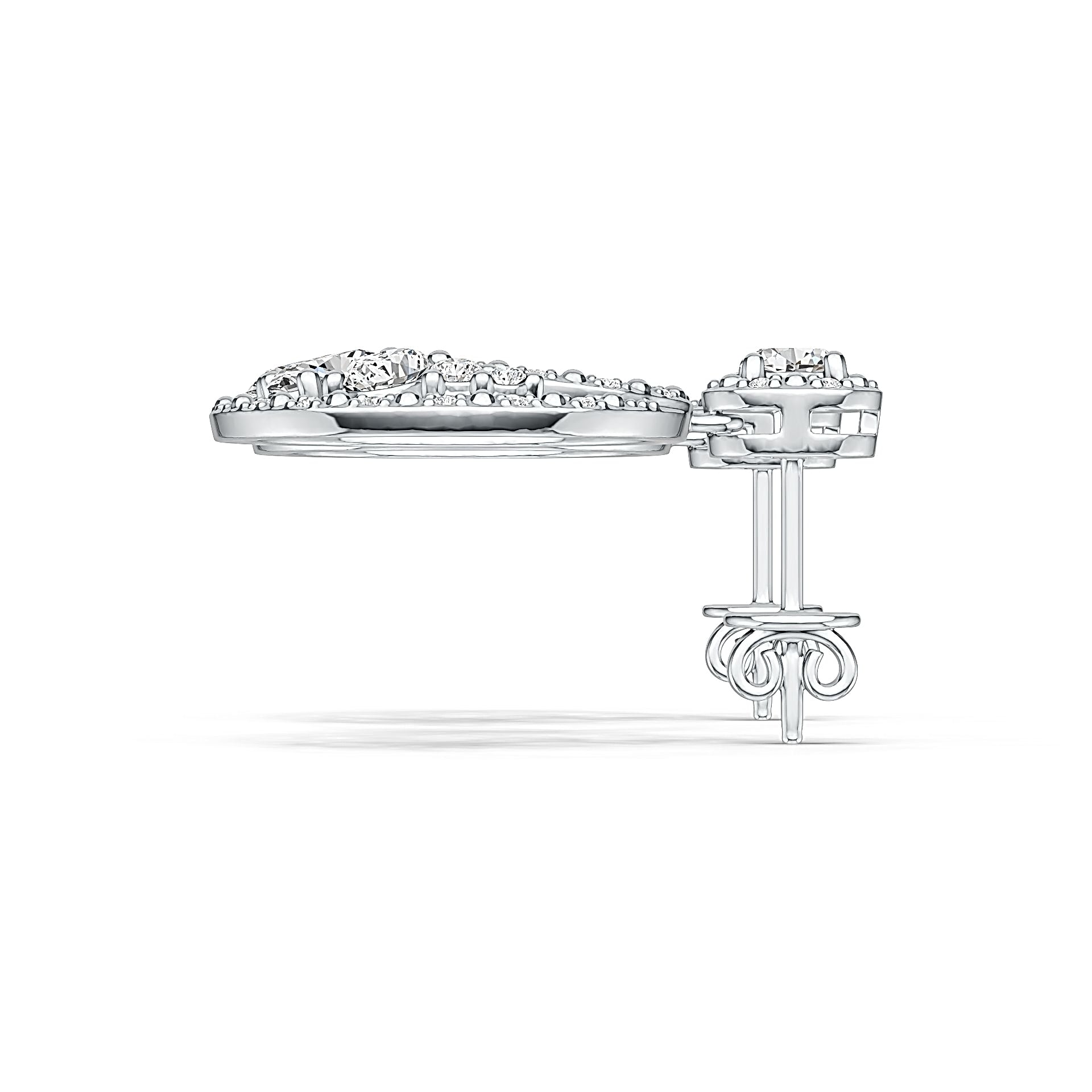 Sterling Silver Semi Mount Earrings Setting Oval OV 5X3mm Syzjewelry