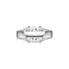 10K Gold Semi Mount Ring Setting Oval OV 10X8mm Moissanite Accent DHJ