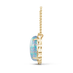 10K Gold Semi Mount Pendant Setting Round Ro 18x13mm Syz Jewelry