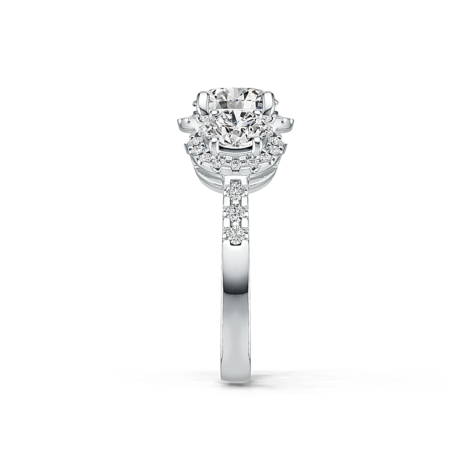 Sterling Silver Semi Mount Ring Setting Round RD 7x7mm RD 5x5mm Syzjewelry