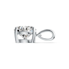 Sterling Silver Semi Mount Pendant Setting Round RD 9x9mm - Syzjewelry