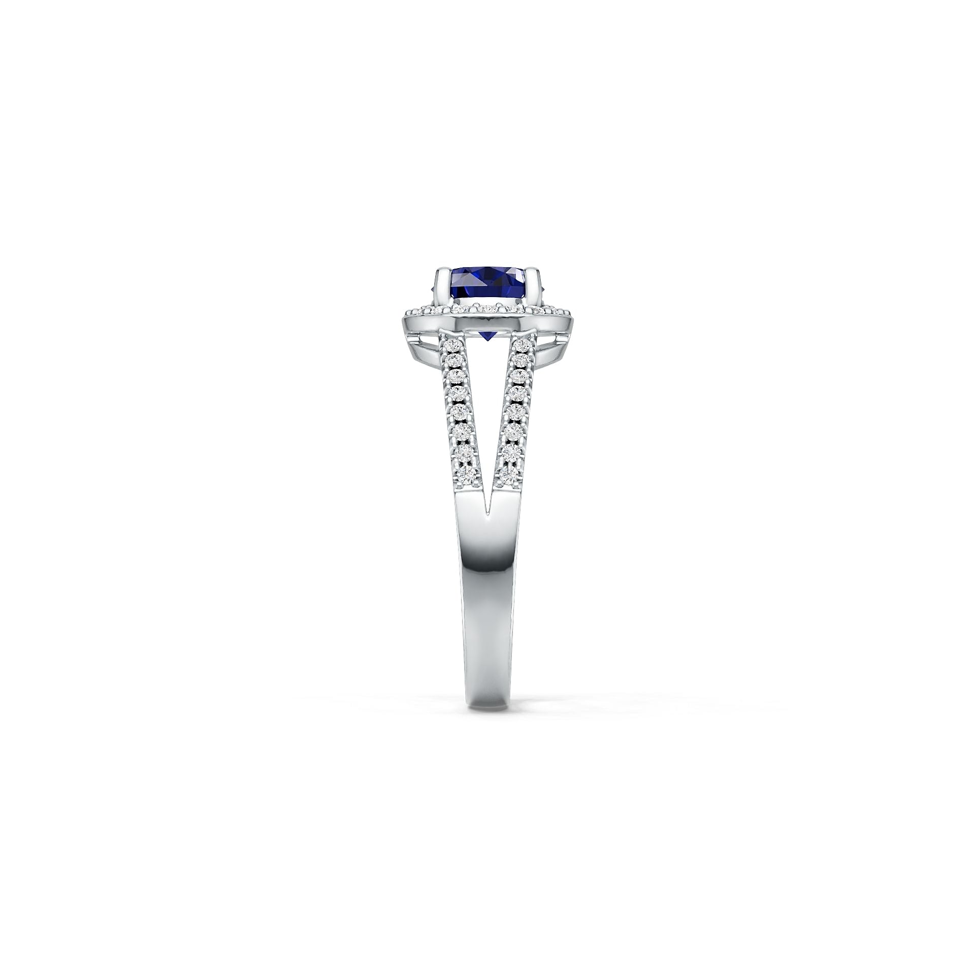 Platinum Semi Mount Ring Setting Oval Ov 8x6mm Diamond Accent Syzjewelry