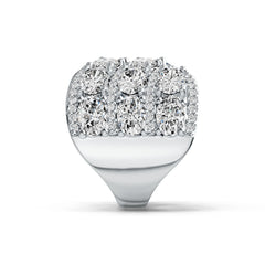 Sterling Silver Semi Mount Ring Setting Oval OV 6X4mm with White Topaz DHJ