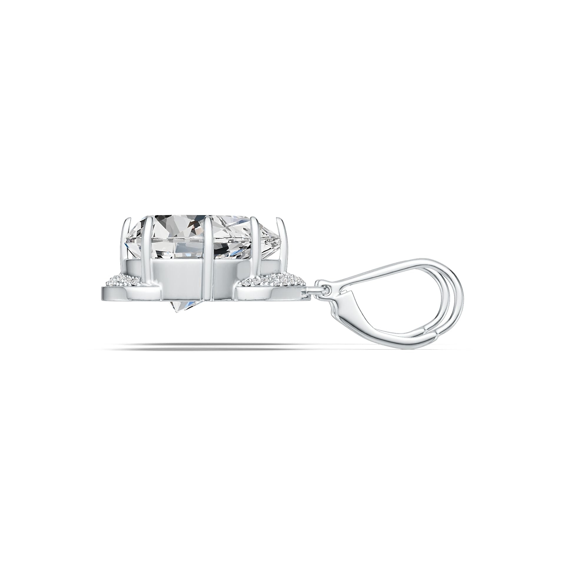 Sterling Silver Semi Mount Earrings Setting Pear PE 14X12mm DHJ