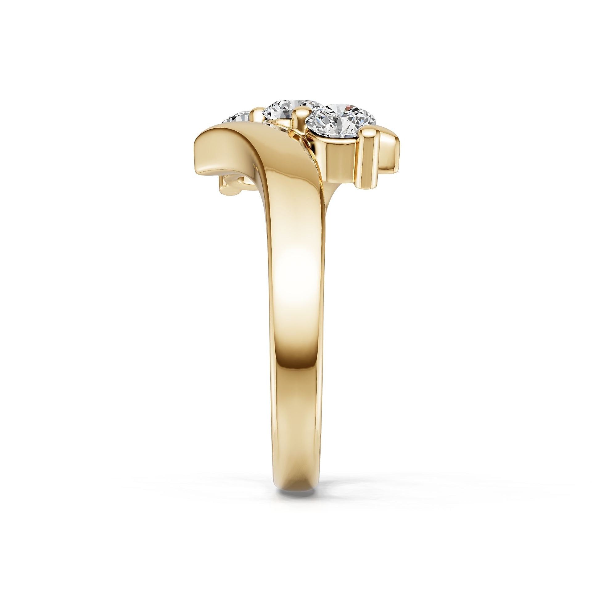 Platinum Semi Mount Ring Setting Round Ro 4x4mm Diamond Accent Syz Jewelry