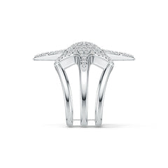 Sterling Silver Semi Mount Ring Setting Round RD 1.1mm DHJ