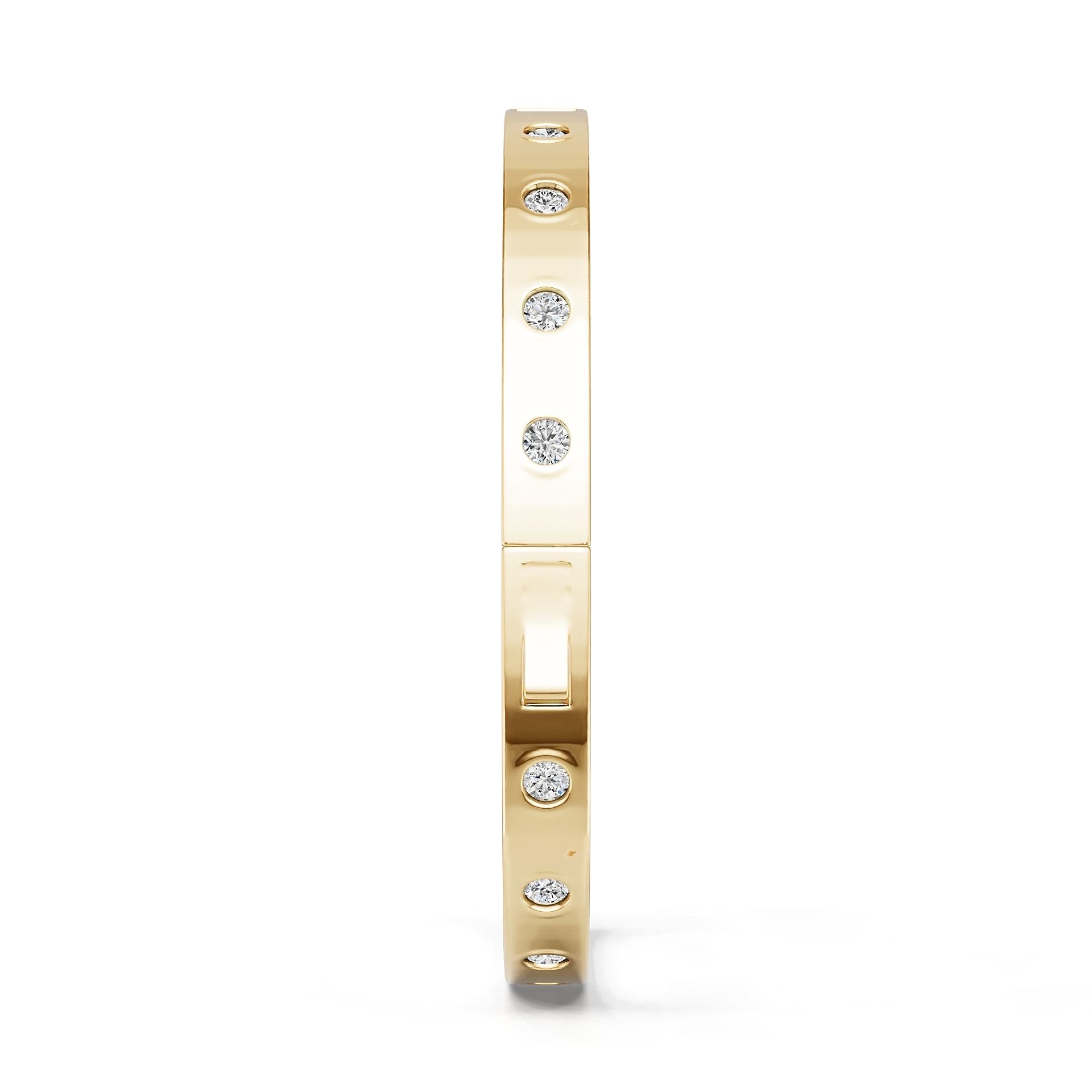 14K Gold Semi Mount Ring Setting Round Ro 6x6mm Diamond Accent Syz Jewelry