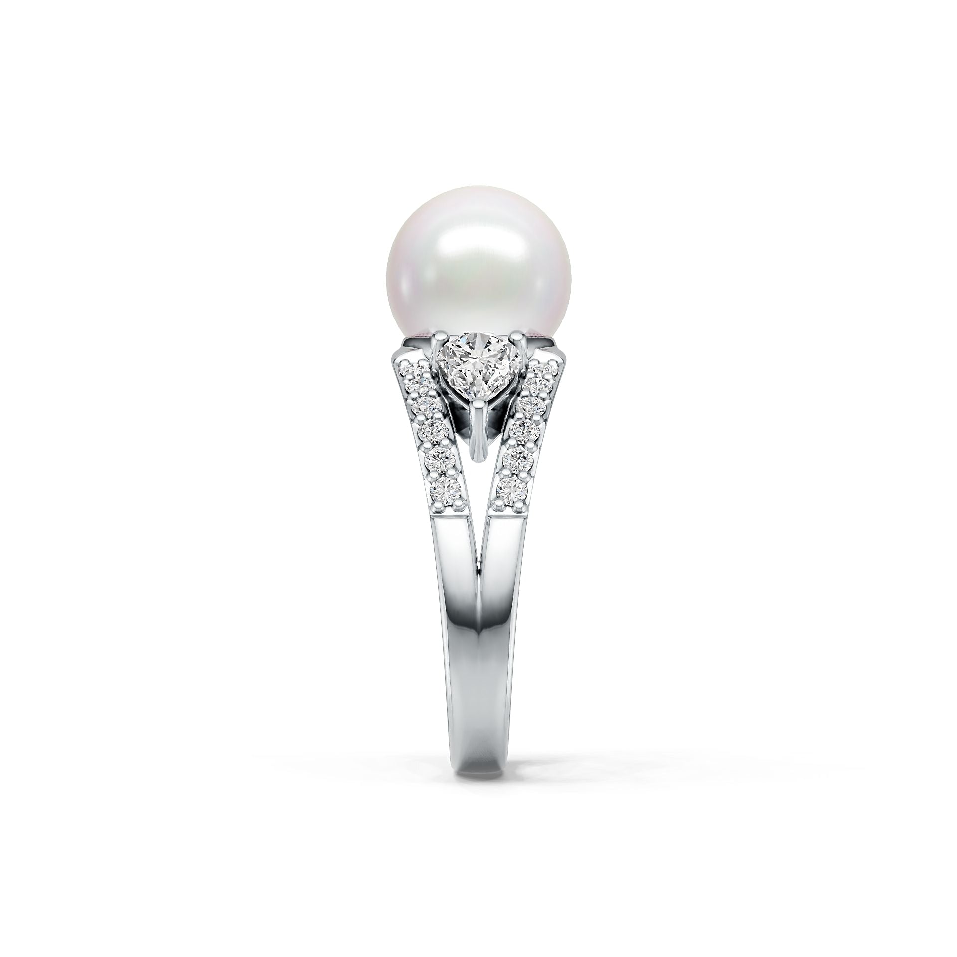 Sterling Silver Semi Mount Ring Setting Round RD 9.5mm DHJ