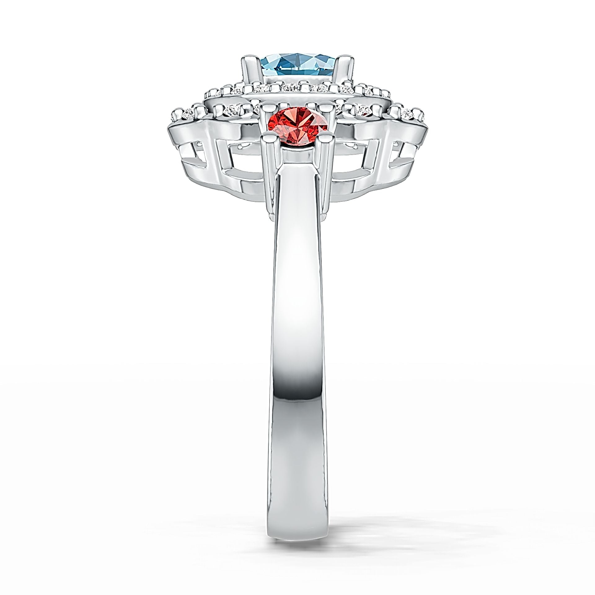 Sterling Silver Semi Mount Ring Setting Round RD 6x6mm DHJ