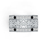 Sterling Silver Semi Mount Ring Setting Round Rd Diamond Accent DHJ
