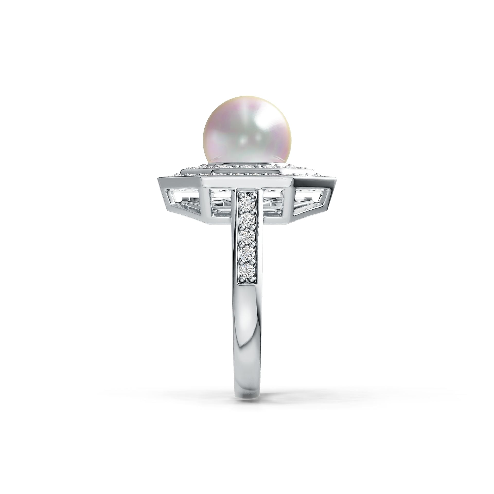 Sterling Silver Semi Mount Ring Setting Round RD 8.5mm DHJ