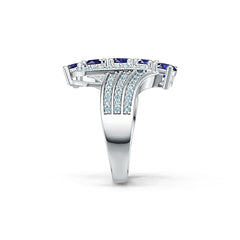 Sterling Silver Semi Mount Ring Setting Round RD 4.7x4.7mm DHJ