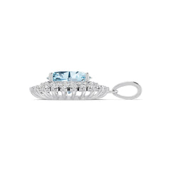 Sterling Silver Semi Mount Pendant Setting Oval OV 11X9mm Syzjewelry