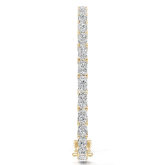 Platinum Semi Mount Bracelet Setting Round Ro 6x4mm Syz Jewelry