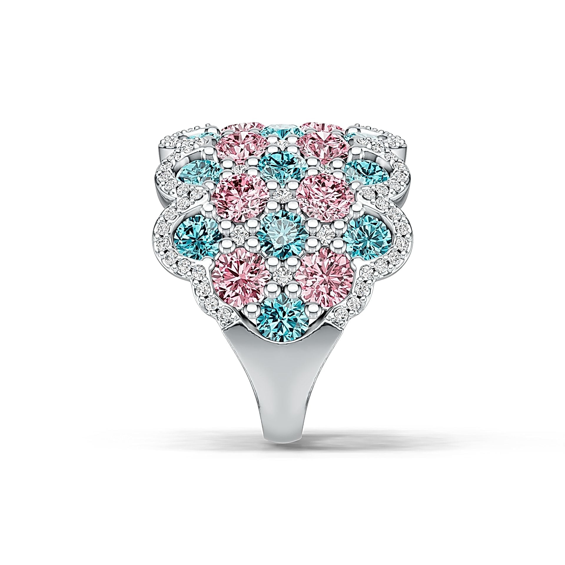 Sterling Silver Semi Mount Ring Setting Round RD 4x4mm DHJ