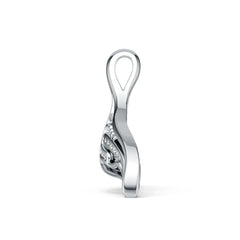 Platinum Semi Mount Pendant Setting Round Ro 6x6mm Syz Jewelry