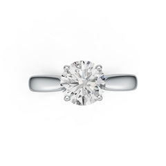 18K Gold Semi Mount Ring Setting Round RD 8x8mm Solitaire DHJ