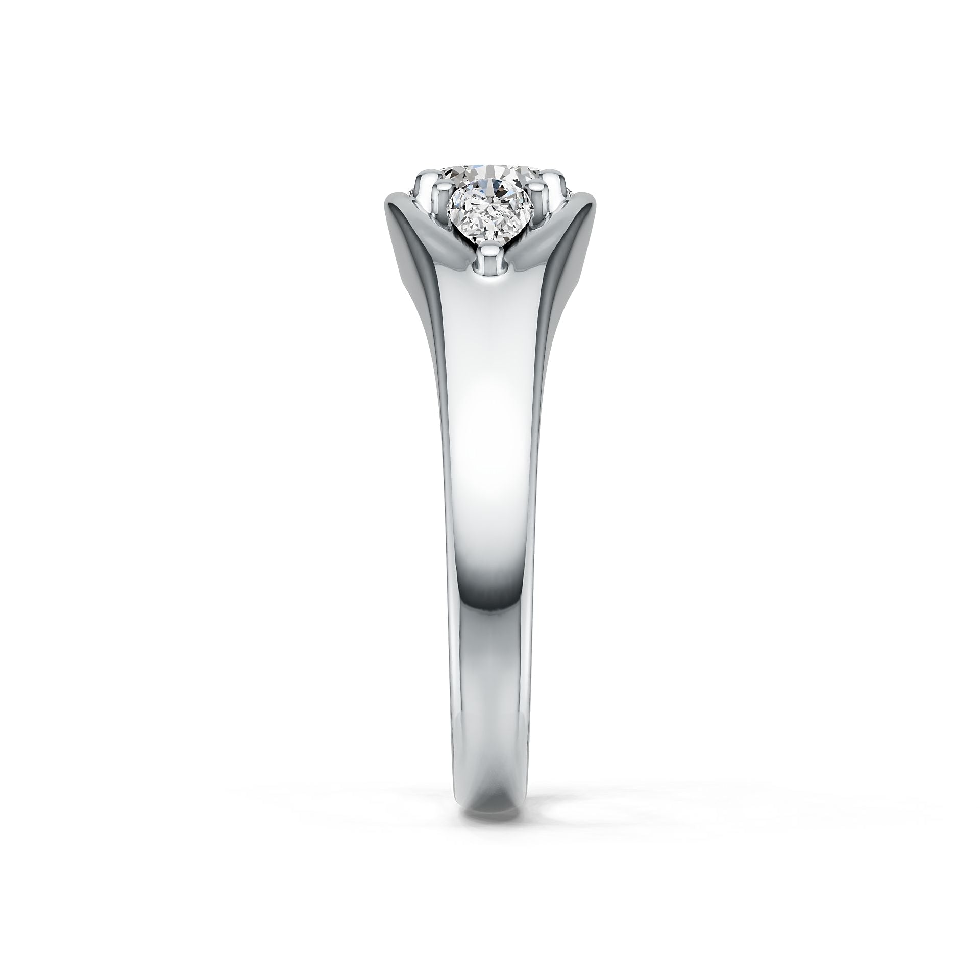 Sterling Silver Semi Mount Ring Setting Round RD 6x6mm DHJ